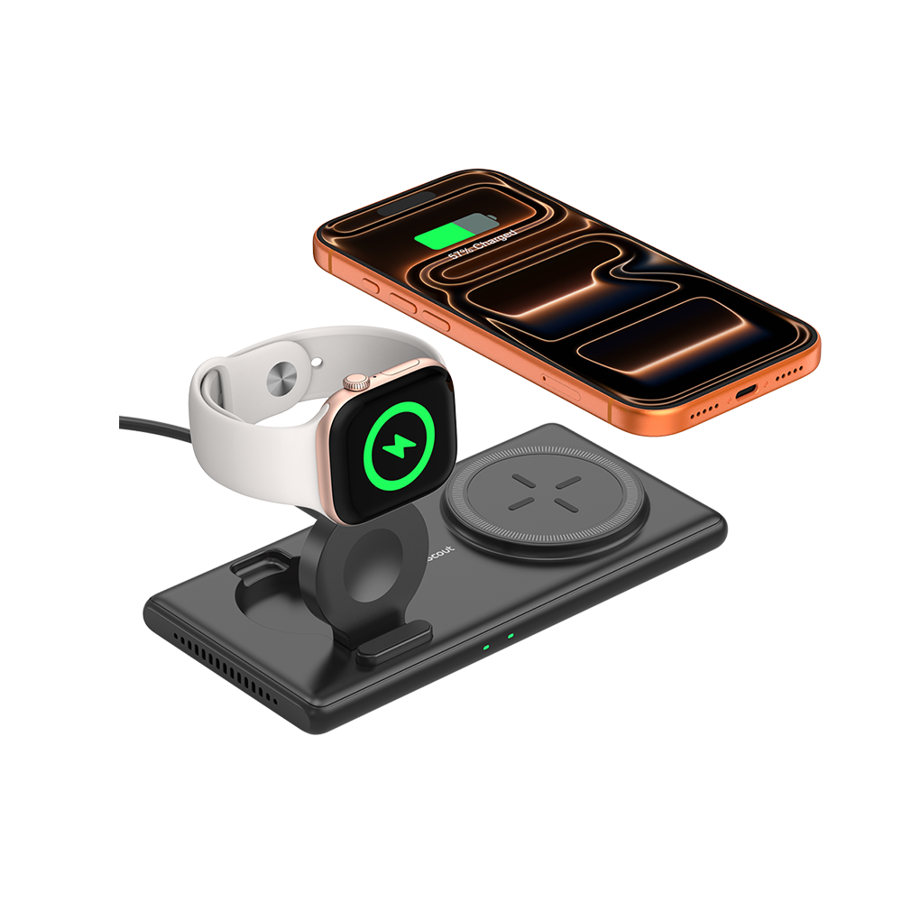 2 in 1 Magnetic Charger for Apple Watch & iPhone 17/16/15