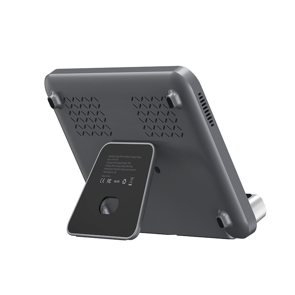 SwanScout 504 - Dual Wireless Charging Stand for Phones