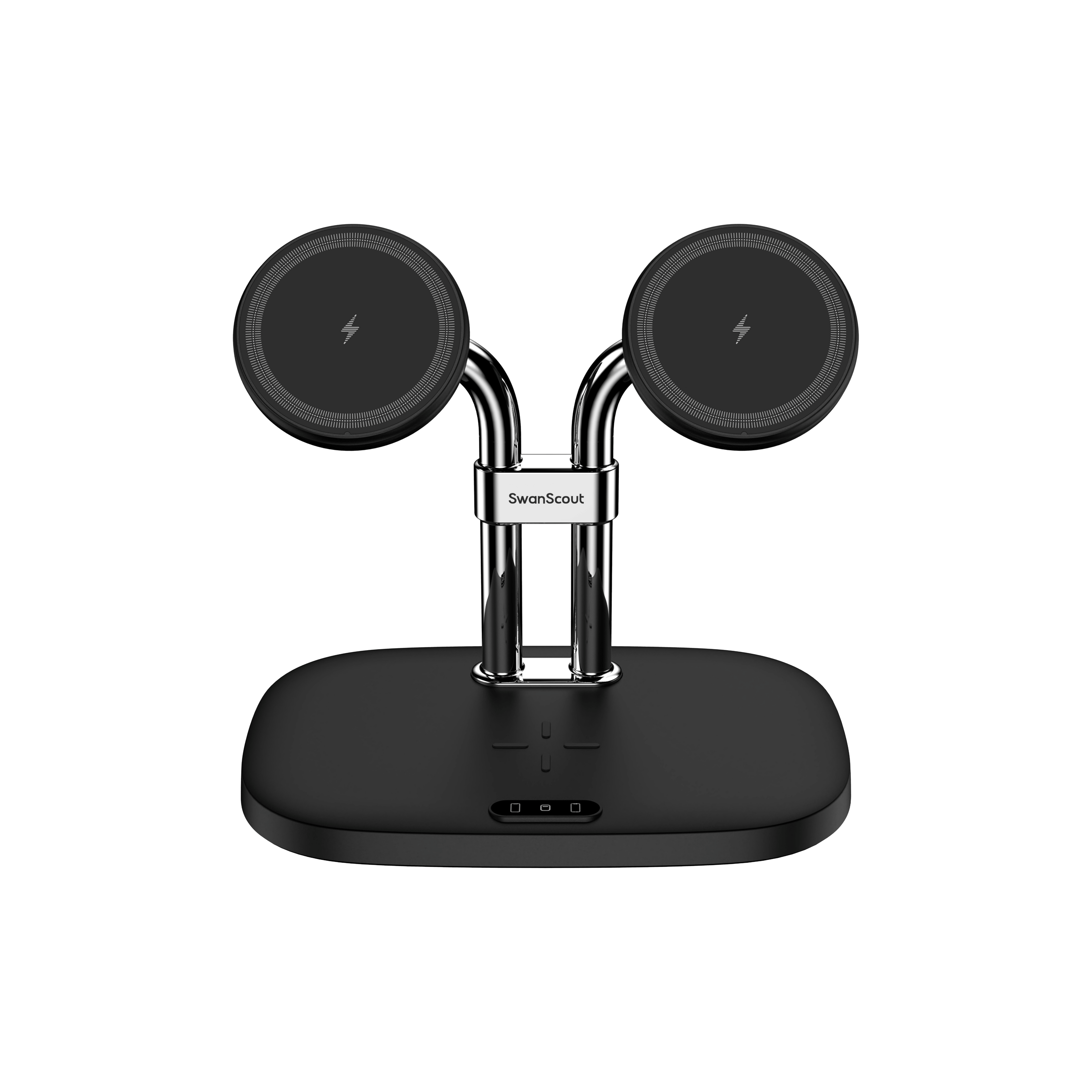 Dual Magnetic iPhone Charger & Wireless Dock for AirPods
