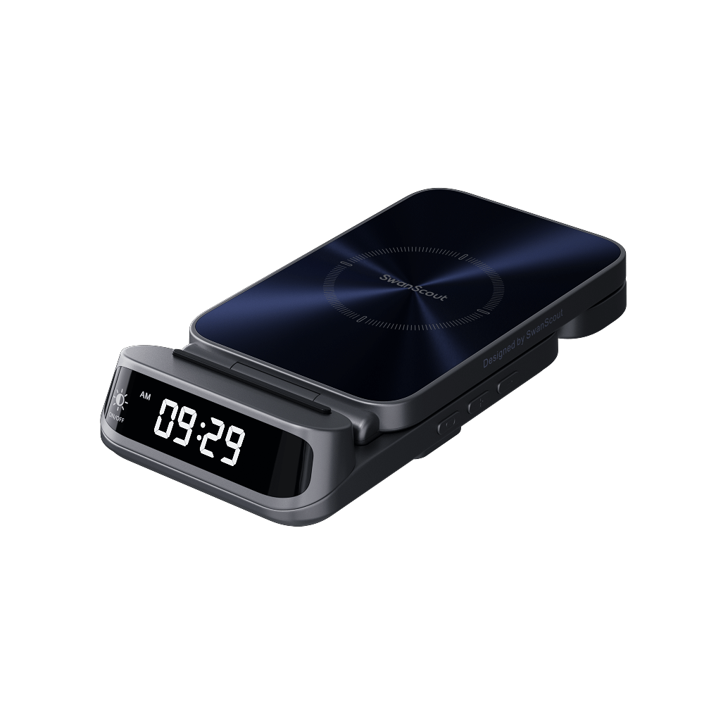 3 in 1 Wireless Charger for Apple with Clock