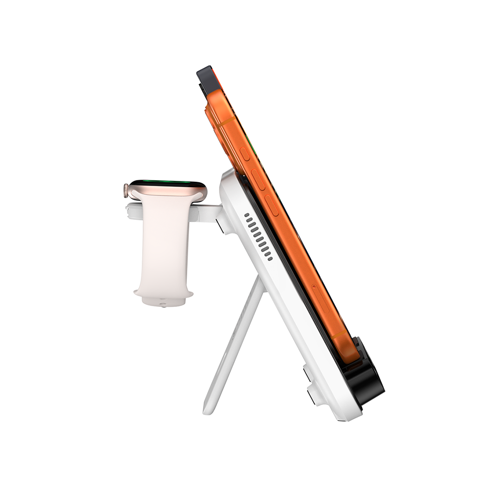 Wireless Charging Stand for Two Phones & Apple Watch