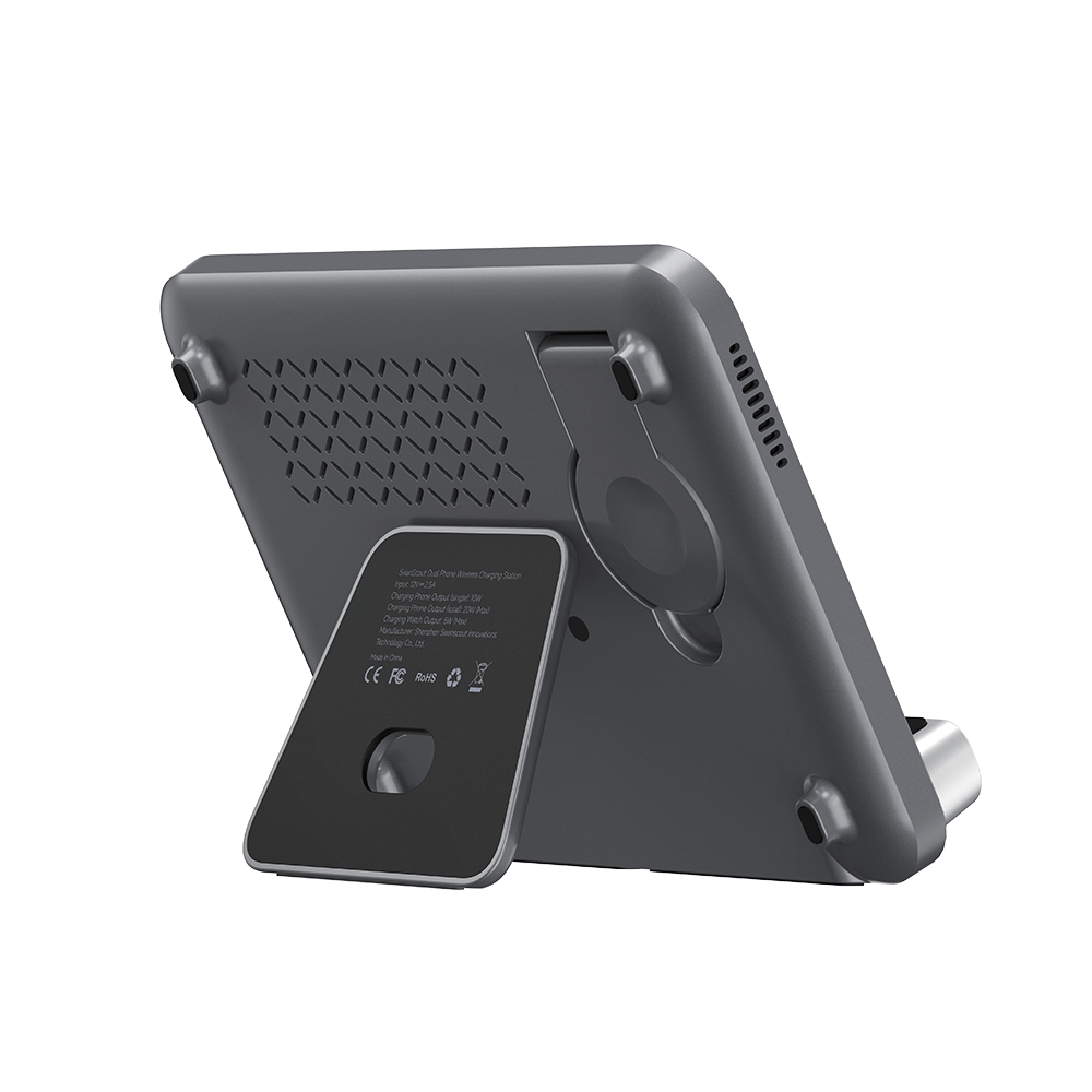 Wireless Charging Stand for Two Phones & Apple Watch