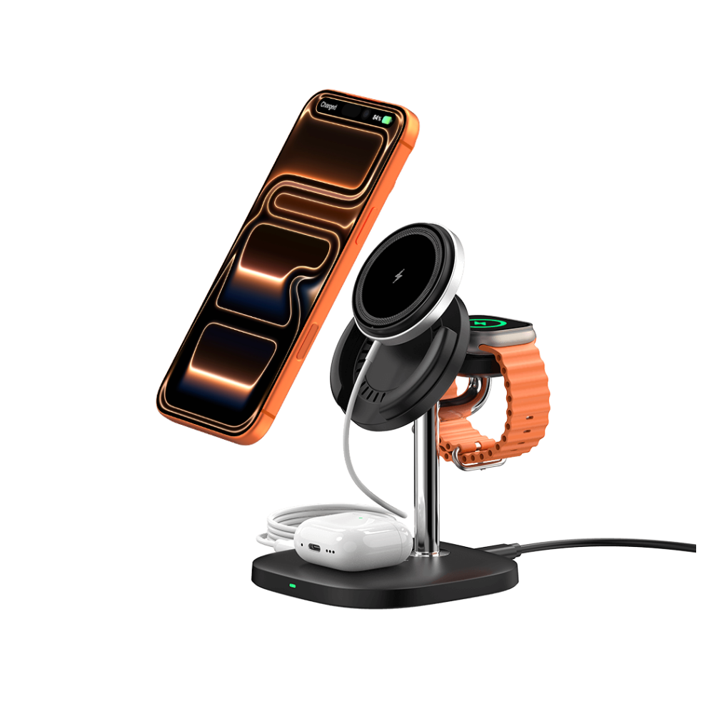 3 in 1 Detachable Magnetic Charging Station for iPhone 17/16/15