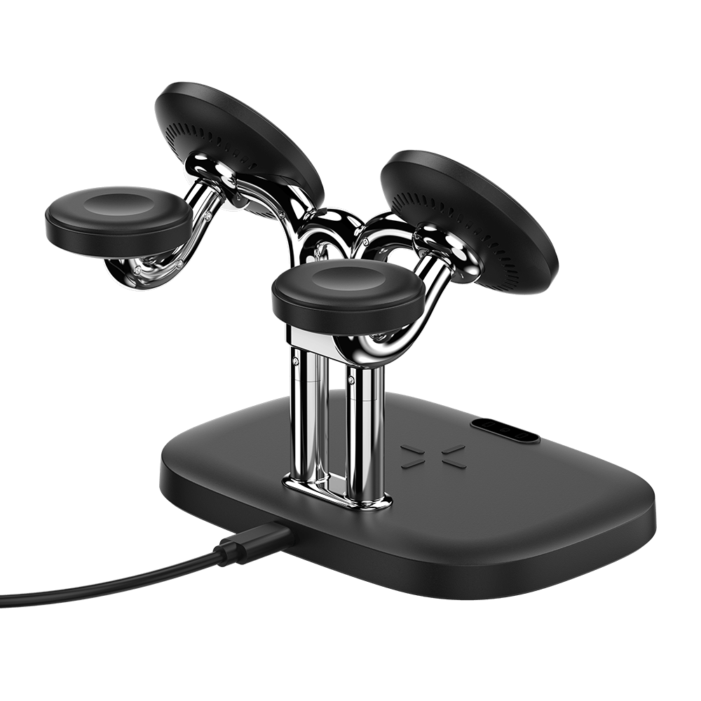5-in-1 Magnetic Charger for 2 iPhones & 2 Apple Watches
