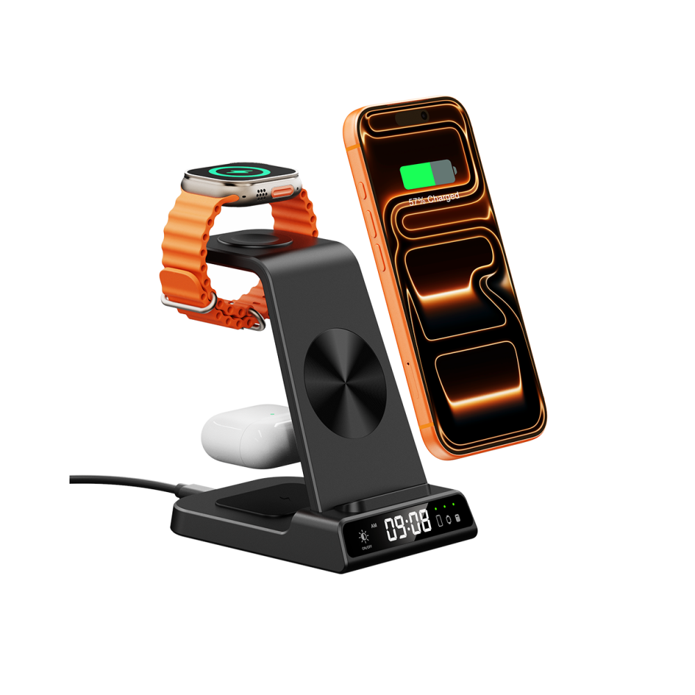 Inductive Charging Station for Apple Watch & Smartphones